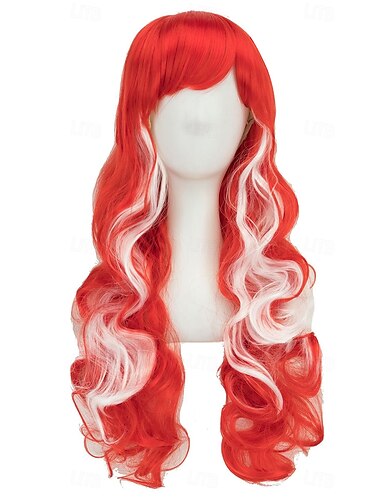  Parrucche sintetiche Ondulato Tessitura riccia Taglio scalato Con frangia A macchina Parrucca 28 pollici A1 A2 A3 A4 A5 Capelli sintetici Per donna Classico Comodo Colore Graduale e Sfumato