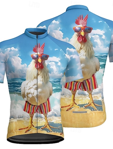  Per uomo Maglia da ciclismo Manica corta Bicicletta Maglietta Maglietta / Maglia con 3 tasche posteriori Ciclismo da montagna Traspirante Asciugatura rapida Design anatomico Ad alta capillarità Blu