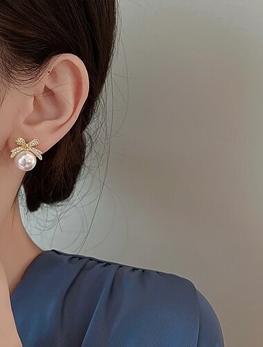  Damen Ohrstecker Schick Freude Stilvoll Ohrringe Schmuck Gold Für Party