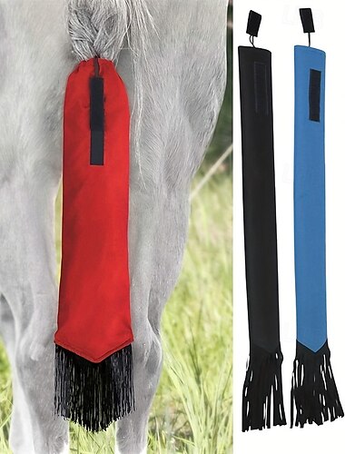  duurzame paardenstaartbeschermer - effectieve anti-insecten nylon bescherming voor paardenvliegenbestrijding, universele pasvorm, weerbestendig, gemakkelijk schoon te maken en duurzame