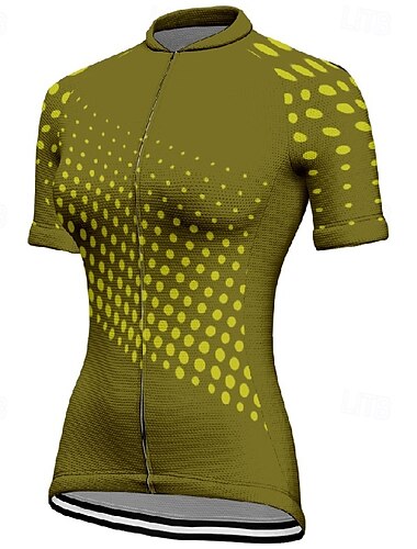  Damen Radtrikot Kurzarm Fahhrad T-Shirt Trikot mit 3 Gesäßtaschen Mountainbike MTB Atmungsaktiv Schnelltrocknend Anatomisches Design Feuchtigkeitsableitend Rot Blau Grün Sport Bekleidung