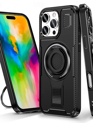  τηλέφωνο tok Για iPhone 16 15 14 Pro Max Plus 13 12 Pro Max Πίσω Κάλυμμα Βάση δαχτυλιδιών Ανθεκτική σε πτώσεις Ρετρό TPU PC