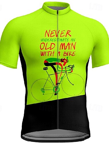  Homens Camisa para Ciclismo Manga Curta Moto Camiseta Camisa / Roupas Para Esporte com 3 bolsos traseiros Ciclismo de Montanha Respirável Secagem Rápida Design Anatômico Capilaridade Amarelo Azul Roxo