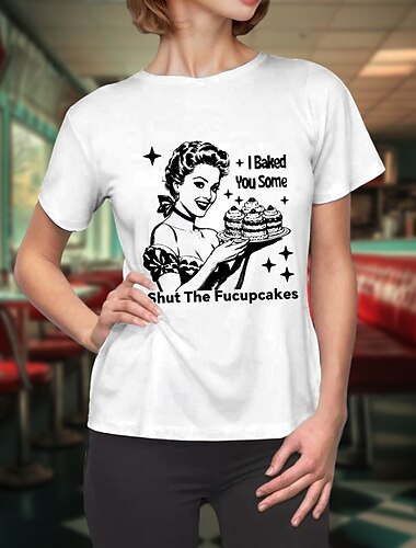 Trička Tričko Retro plakát Retro dívka Grafika Pro Dámské Dospělé Plesová maškaráda Horká ražba Běžné / Denní