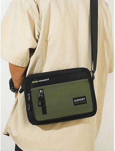  borsa a tracolla tattica da uomo, borsa a tracolla - borsa a tracolla in nylon impermeabile con più tasche, borsa a tracolla casual in stile militare per viaggi, lavoro e attività all'aperto
