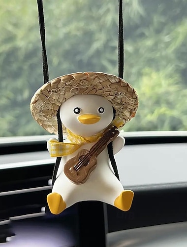  přívěsek na auto roztomilé anime malá kachnička houpačka auto zpětné zrcátko závěsné ozdoby dekorace interiéru doplňky pro dívky dárky