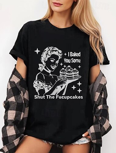  T-shirt Affiche rétro Fille rétro Graphique Pour Femmes Adulte Mascarade Gaufrage à chaud Décontracté Quotidien