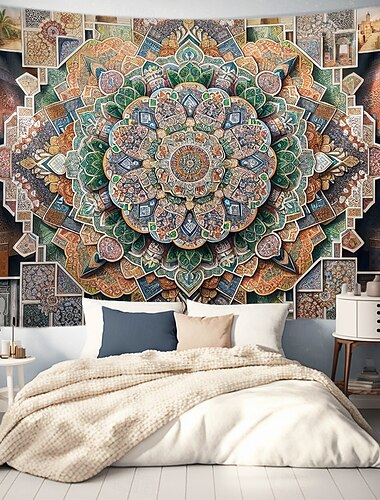  Mandala Wandteppich Wandkunst Große Wandteppich Wandmalerei Dekor Fotografie Hintergrund Decke Vorhang Heim Schlafzimmer Wohnzimmer Dekoration
