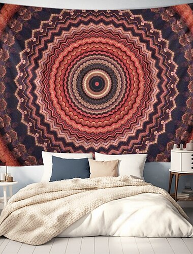  Mandala Bohemian hängender Wandteppich Wandkunst großer Wandteppich Wanddekoration Fotohintergrund Decke Vorhänge Wohnraum Schlafzimmer Wohnzimmer Dekoration Blau