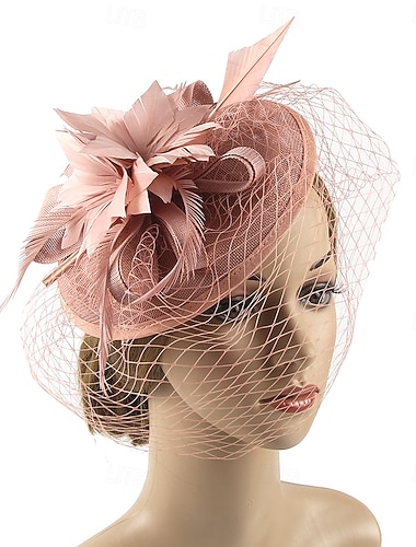  Elegante Copricapo Cappello modello Fascinators affascinante Gentildonna Costume Per donna Derby Ricevimento di matrimonio Ascot Adulti Cappello Primavera & Estate