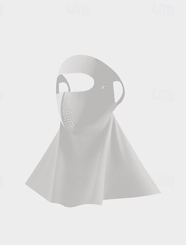  Sonnenschutzmaske für Frauen, Eisseide, UV-Schutz für das ganze Gesicht und den Hals &Kopfbedeckung, atmungsaktive Fahrrad-Gesichtsmaske mit Nacken &Stirnschild