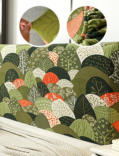  1 st stänksäkert sänggavelöverdrag stickat elastiskt jacquard sängöverdrag för säng i sovrummet lätt att använda och rengöra våffla hushållsgavelöverdrag