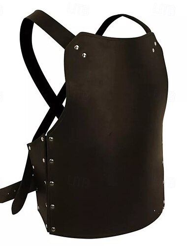  Retro Vintage Mittelalterlich Renaissance Rüstung Weste Brustschutz Ren Faire Krieger Gladiator Wikinger Herren Damen Vikinger Halloween Karneval Leistung Party LARP Erwachsene Weste