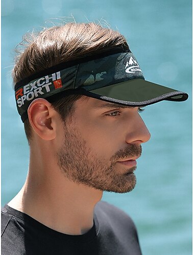  メンズスポーツバイザーハット – ランニング、ゴルフ、テニス、アウトドア活動に最適な軽量で通気性のある日焼け防止キャップ