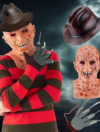  Un incubo su Elm Street Freddy Krueger Costume Cosplay Abiti Festa in maschera Cosplay di film for Per uomo Adulti Carnevale Evento / Festa Mascherata