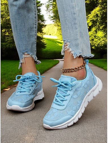  joggesko for kvinner - komfortable lette joggesko med pustende mesh, ideelle for daglig jogging og trening