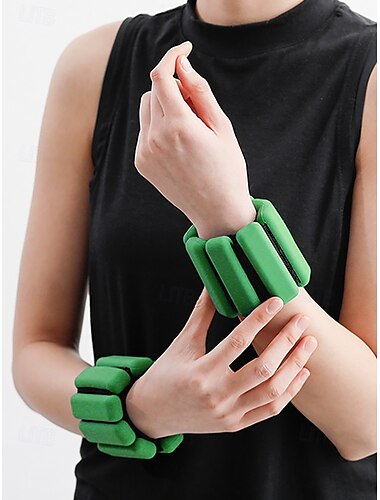  verstellbare Handgelenk- und Knöchelgewichte – bequeme, tragbare Widerstandstrainingsbänder mit Silikonpolster für Männer und Frauen, ideal für Yoga, Laufen, Pilates und Heimtraining