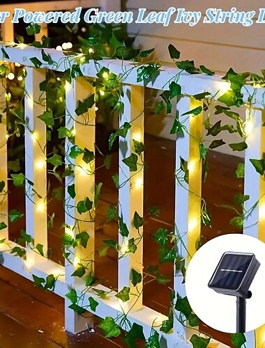  Luces solares para exteriores con 10 m y 100 LED, cadena de luces de alambre de cobre con diseño de tigre trepador, para patio, jardín, boda, fiesta, balcón, festival, ambiente decorativo