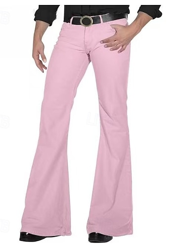  Retro vintage Jaren '60 Hippie Broek Bell Bottom broek Hippie Voor heren Halloween Carnaval Maskerade Feesten & Uitgaan muziekfestival Prideparade Volwassenen Broeken Alle seizoenen