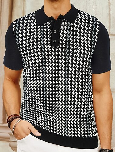  Retro Vintage 1970s Sweater Shirt Cardigan Hippie Crochet Button Down Men's Masquerade Vacation Dailywear Pride Parade Adults' Top Spring & Summer
