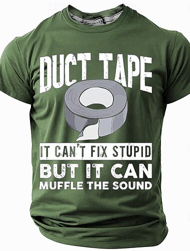  Férfi Vicces szleng Póló Rövid ujjú póló 3D nyomtatás Terített nyak Ing Divat Napi Utca Napi Fekete Rubin Medence Nyár Tavasz Ruházat S M L XL XXL XXXL