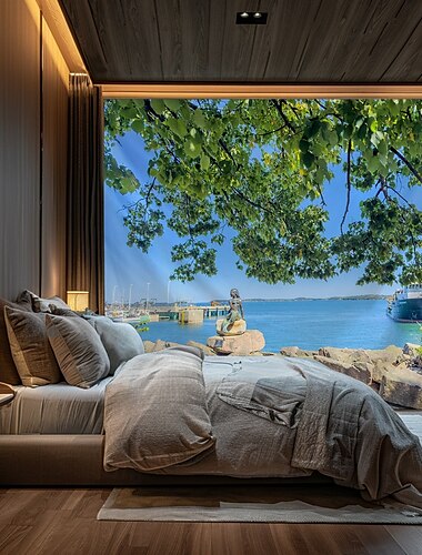  Landschaft Ozean Strand Hängender Wandteppich Wandkunst Großer Wandteppich Wandmalerei Dekor Fotograf Hintergrund Decke Vorhang Zuhause Schlafzimmer Wohnzimmer Dekoration