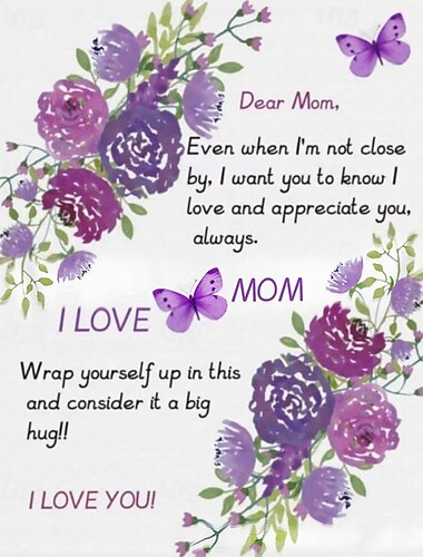  coperta per la festa della mamma, una lettera alla mamma, regalo per la festa della mamma, coperta morbida e accogliente, regalo perfetto per la mamma, motivo floreale o a cuore, calda e confortevole