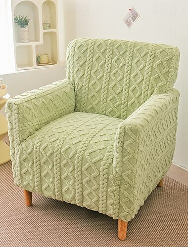  Sesselbezug, Sesselbezug, T-förmiger Jacquard-Sesselbezug für Wohnzimmer, Schlafzimmer, Büro, elastische Einzelsofabezüge, Home-Bar-Theke
