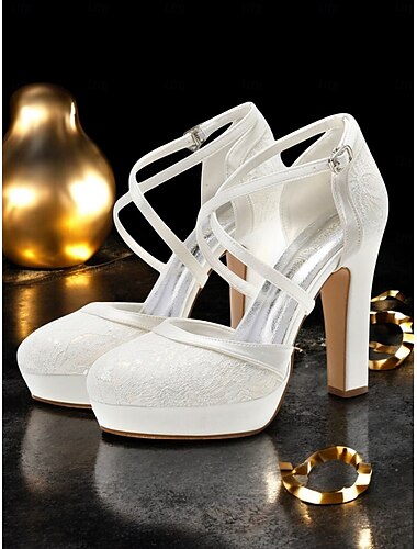  dames blauwe satijnen platformhakken met gekruiste bandjes - elegante vintage-stijl pumps voor bruiloften en afstuderen