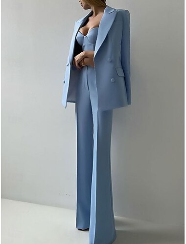  Dreiteilig Brautmutterkleid Elegant Hemdkragen Knöchellänge Polyester Langarm mit Einfarbig 2025