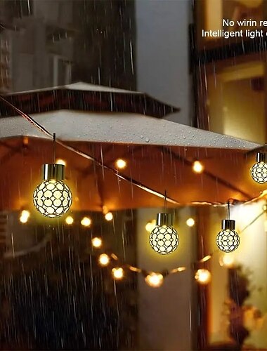  2 luces LED solares para exteriores, lámparas colgantes impermeables para exteriores con luz que cambia de color para jardín, balcón, patio, decoración navideña.