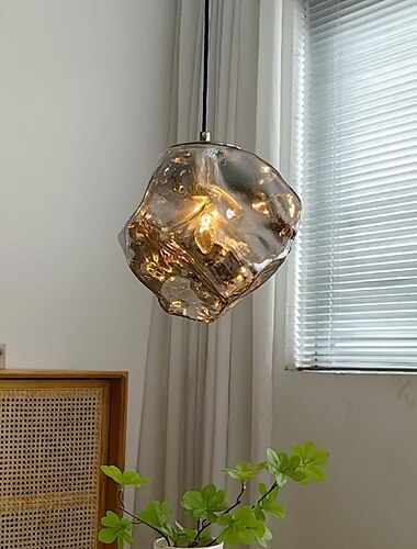  15 cm Geometriai formák Függőlámpák Üveg Fém Üveg Modern stílus Mértani minimalista Galvanizált Festett felületek LED Modern 110-240 V