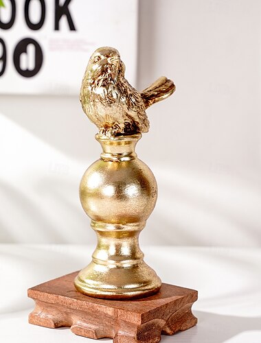  Vogelfigur, Heimdeko aus Kunstharz, gemütliche Schreibtischdekoration für Büro, Familie, Hotel und Restaurant
