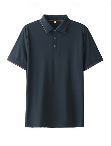  Herren Polo Strick-Polopullover Formell Arbeit Umlegekragen Kurzarm Einfarbig Farbblock Frühling Dunkelgrau Schwarz Armeegrün Polo