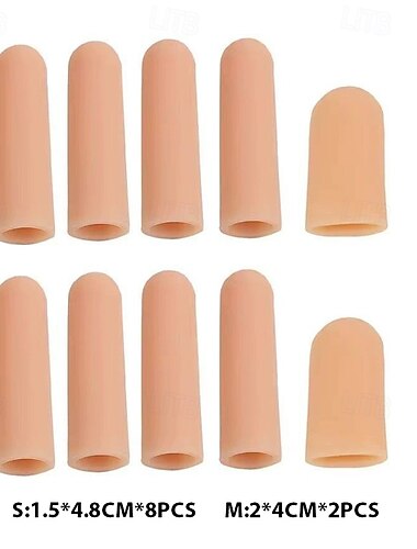  10/20 protezioni per le dita in gel, protezioni per le dita in silicone, protezione per la punta delle dita, ottime per dita a scatto, artrite, screpolature delle dita e altri dolori alle dita