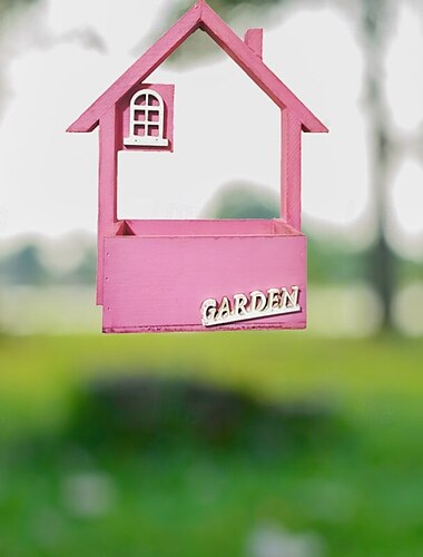  Vogelhäuschen aus Holz, hängendes Vogelnest mit Dach, Vogelfutterstation für draußen, wetterbeständiges Vogelhäuschen für Garten, Hof, Terrassendeko