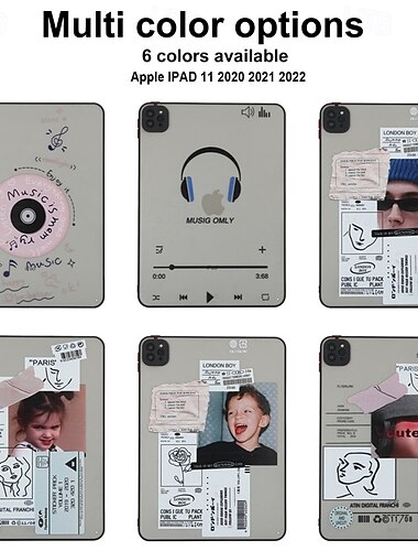  Tableta Carcasa Funda Para Apple iPad Air de 11"(2024) iPad Air de 13"(2024) iPad Pro de 11"(2024) iPad Pro de 13"(2024) iPad 10.9'' 10 iPad Air 5.º ipad 9th 8th 7th Generation 10.2 inch iPad mini 6