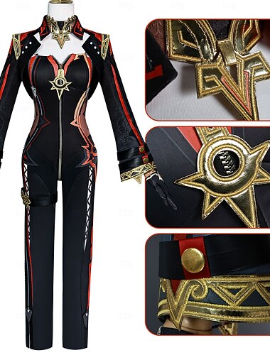  Mavuika Anime Traje Cosplay Roupa Trajes de cosplay Trajes de videogame Dia Das Bruxas Carnaval Festa Comic Con Ocasiões Especiais Para Mulheres Adulto