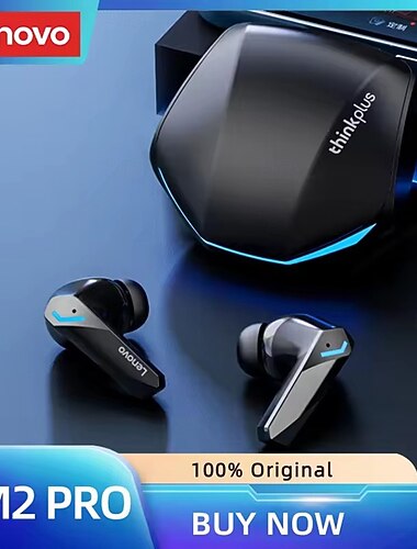  אוזניות Lenovo GM2 Pro 5.3 עם Bluetooth אוזניות אלחוטיות בעלות שהות נמוכה אוזניות לשיחות HD מצב כפול למשחקים עם מיקרופון