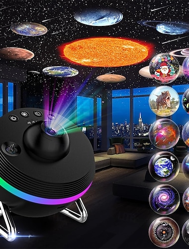  meteor projektor led deco éjszakai fény galaxis projektor 360° planetárium éjszakai lámpa mennyezeti tér csillagos ég projektor fénycsíkkal meteor gyerek hálószobába születésnapi karácsonyi ajándék