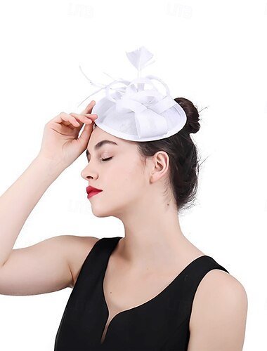  Hodeplagg Fjær Sinamay Bryllup Aftenselskap Elegant Bryllup Med Fjær Hodeplagg Hodeplagg