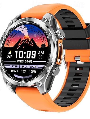  iMosi HD300 スマートウォッチ 1.43 インチ スマート·ウォッチ ブルートゥース 歩数計 着信通知 睡眠サイクル計測器 と互換性があります Android iOS 女性 男性 ハンドフリーコール 防水 メディアコントロール IP68 47mmウォッチケース