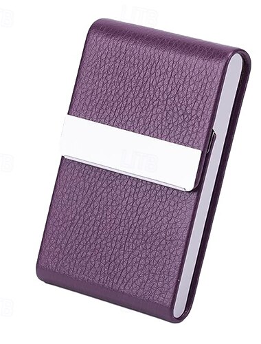  Visitenkartenhalter Visitenkartenetui aus PU-Leder Kartenhalter in der Tasche Schmaler Visitenkartenhalter aus Metall RFID-blockierender Visitenkartenhalter mit Magnetverschluss
