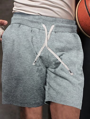  Herren Sportliche Shorts Sweat-Shorts Shorts Sommershorts Tasche Kordelzug Elastischer Bund Einfach Komfort Atmungsaktiv Kurz Outdoor Sport Klassisch Lässig Schwarz Weiß