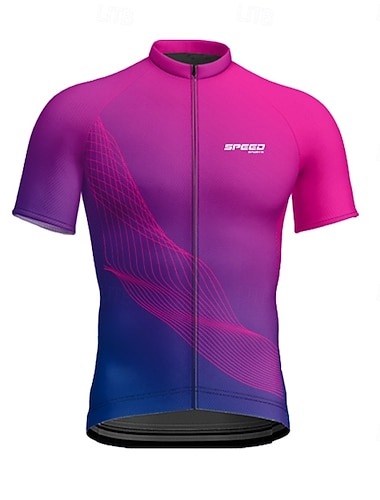  Hombre Maillot de Ciclismo Manga Corta Bicicleta Camiseta Maillot con 3 bolsillos traseros MTB Bicicleta Montaña Transpirable Secado rápido Diseño Anatómico Capilaridad Borgoña Azul Marino Morado