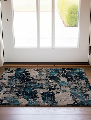  Abstrakte Fußmatte Küchenteppich Bodenmatte Rutschfeste Fläche Teppich Ölresistenter Teppich Innen Außenmatte Schlafzimmerdekor Badezimmermatte Eingangs teppich Frühling Sommer