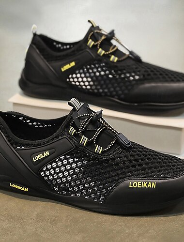  marineblaue Upstream-Schuhe für Herren mit Schnellschnürsystem, Obermaterial aus atmungsaktivem Mesh, ideal für Strand und Outdoor-Aktivitäten