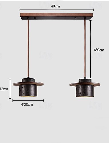  2-Light 3-Light 20 cm Design Singular Insula de proiectare Lumini pandantiv Lemn Piatră Pictate finisaje Modern Stilul nordic 85-265V