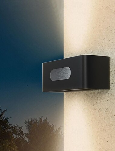  LED Außenwandleuchte Solarlampen Stufenleuchten, wasserdicht, auf und ab, Sicherheits-Wandleuchten, energiesparende Stufenleuchten, LED-Beleuchtung für Garten, Stufen, Treppen