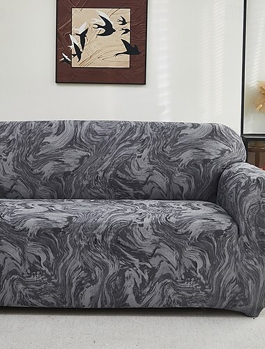  Bedruckter Sofabezug, elastischer Sofabezug in L-Form, Couchbezug, Möbelschutz für Schlafzimmer, Büro, Wohnzimmer, Heimdekoration